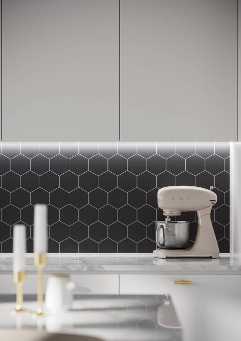 FIBO 2024-KM71 S Black 3) 4) (Hexagone) NY - Kitchen Board