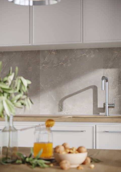 FIBO 2278-KM00 S Golden Brown Marble - Kitchen Board